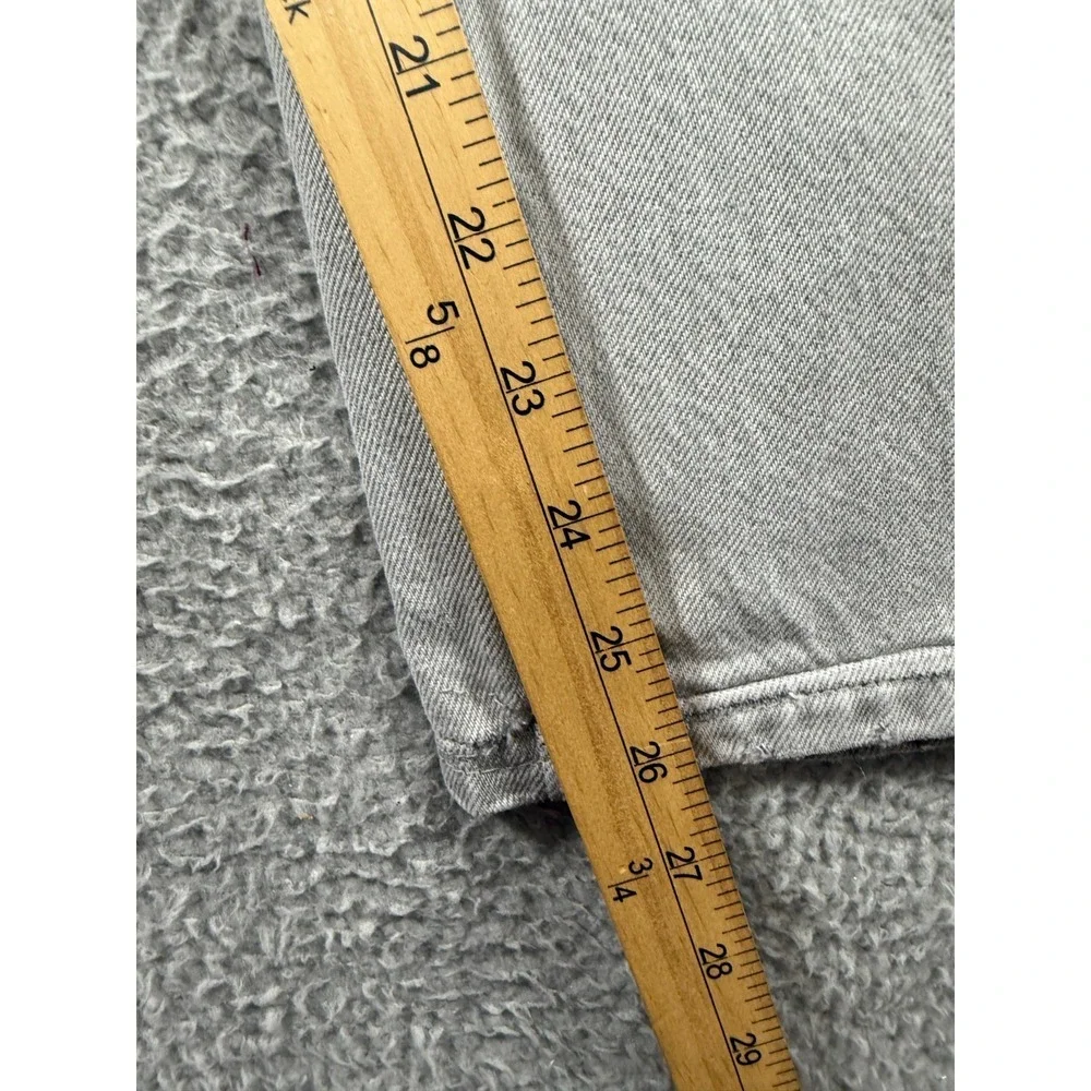 Levis SilverTab Straight Leg Jeans Gray Mens Size 36x26 100% Cotton